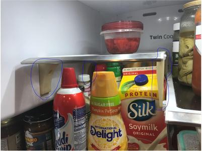 Samsung Fridge Shelf Stilts