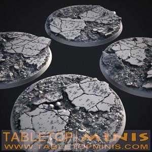 Cracked Earth 90mm Bases