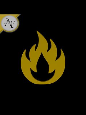 Simple Flame Symbol - 2D Art