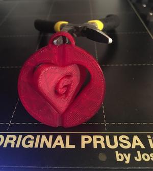 Heart Keychain (G)
