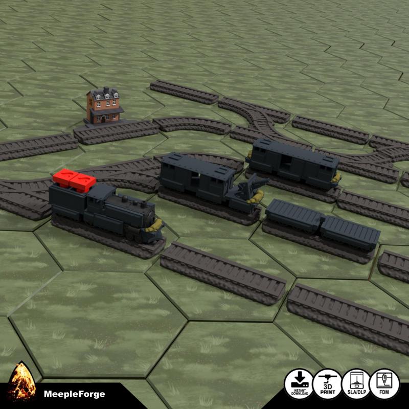 Armoured Train and Tracks WW2 (v2)