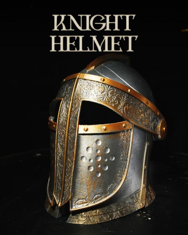 3D-Printed Knight Helmet