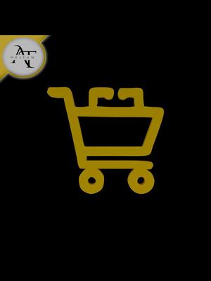 Simple Shopping Cart Symbol - 2D Art 