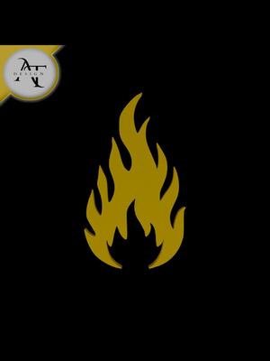 Simple Flame Symbol - 2D Art 