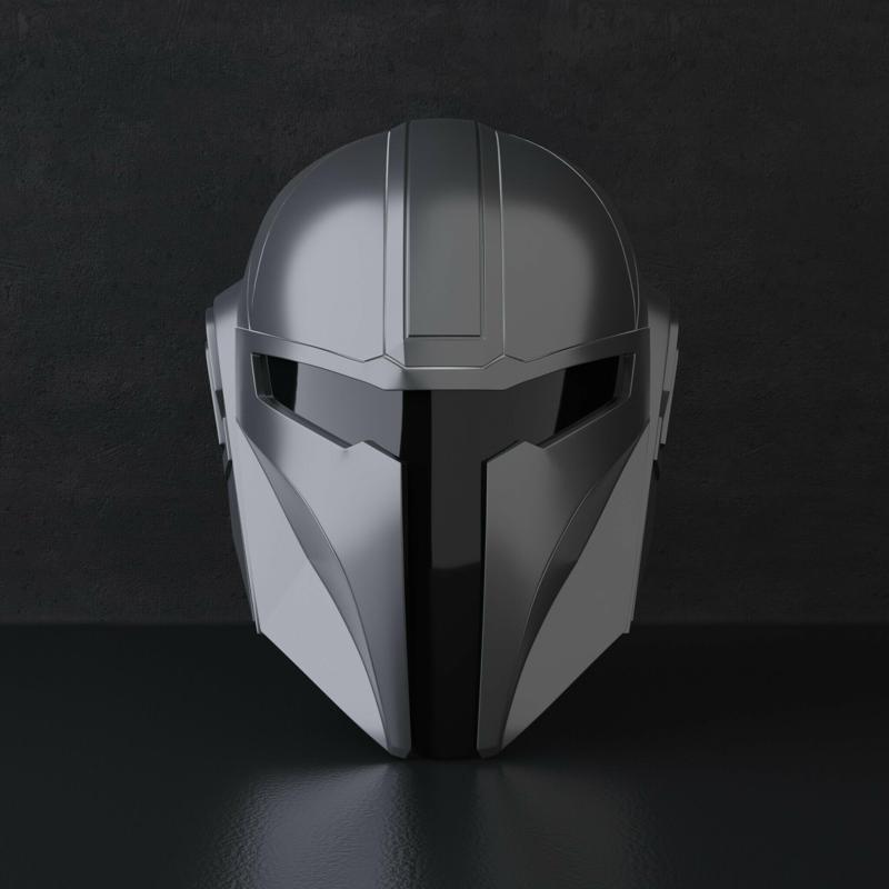 Helmet inspired by the Mandalorian helmet