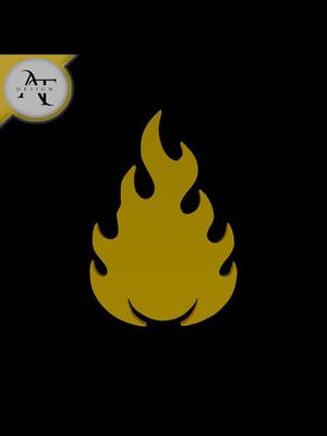 Simple Flame Symbol - 2D Art 