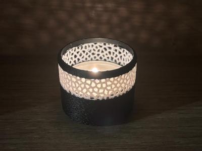Voronoi / Fuzzy Skin Tealight Holder