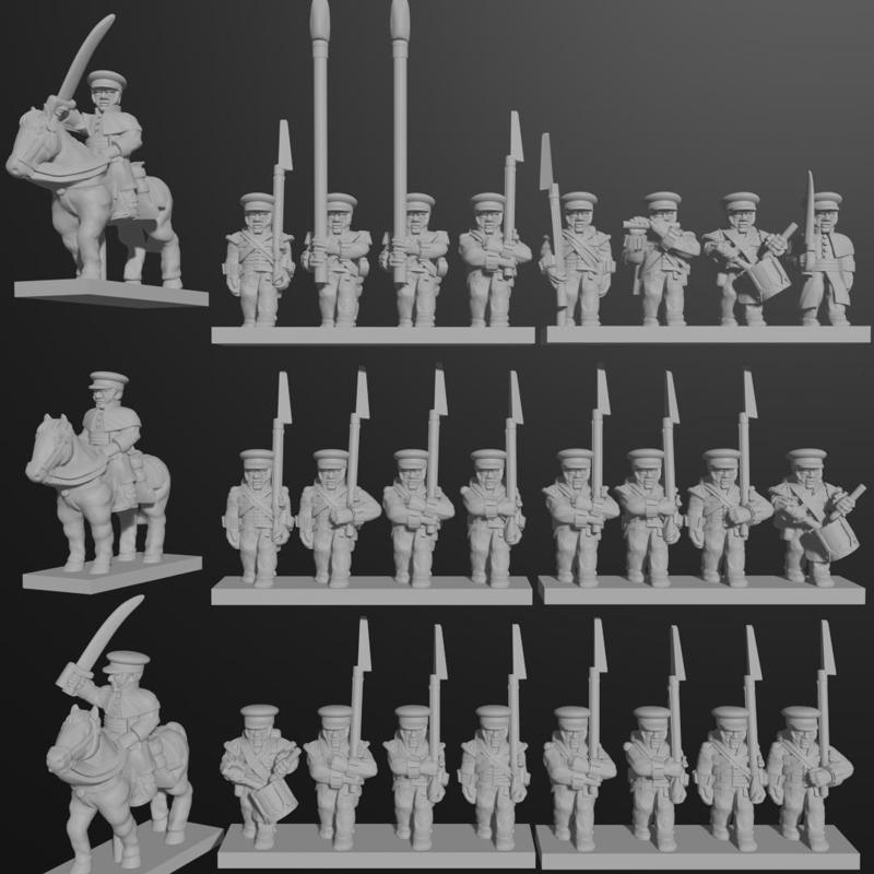 6-15mm Hanoverian Line Infantry (1815) NAP-HA-1