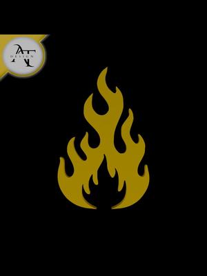 Simple Flame Symbol - 2D Art 