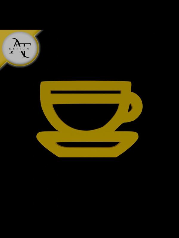 Simple Coffee Cup Symbol - 2D Art