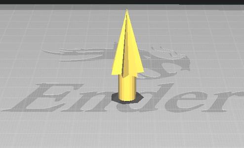Star tip for nerf bullet.