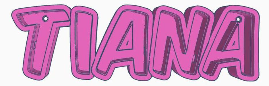 TIANA LED- Namenslampe (Name lamp)