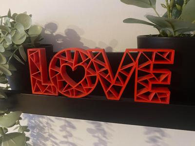 LOVE inscription