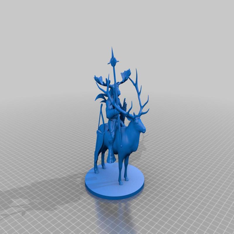 Cervidae Folk (Shatjan) riding elk