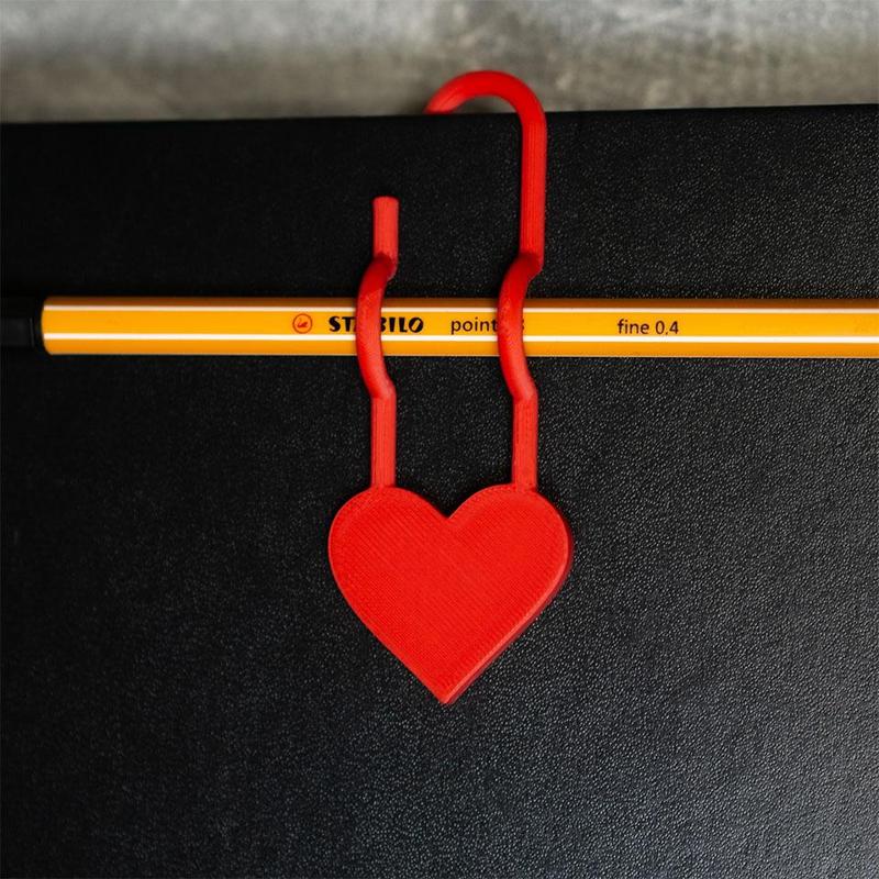 Valentines Heart Pen Clip
