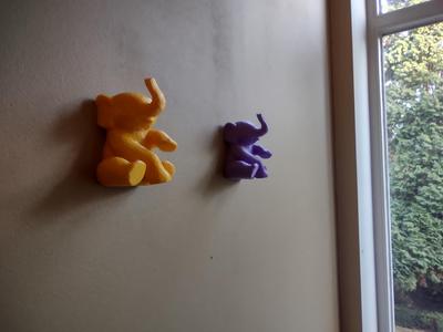 Elephant figure wall hook