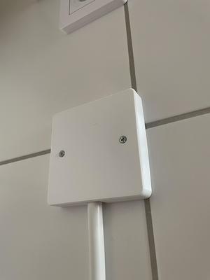Cover for Electrical Outlet with cable outfeed