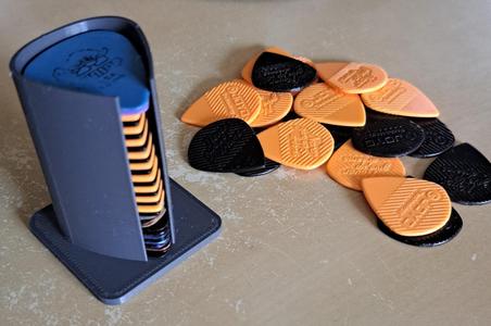 Guitar pick storage tower