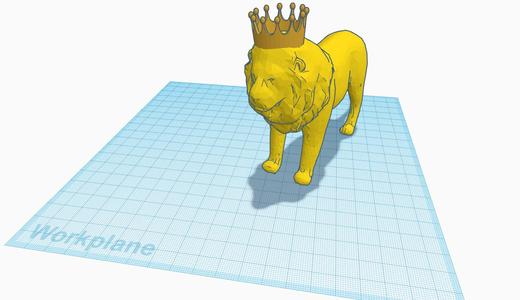 lion with crown