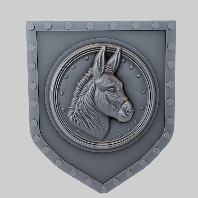 Donkey Animal Wall Donkey Animal Bust for CNC Router Laser & 3D Printer