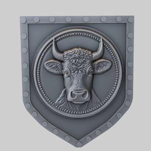Cow Animal Wall Cow Animal Bust for CNC Router Laser & 3D Printer