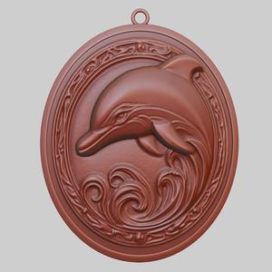 Dolphin Animal Pendant Dolphin Animal Necklace for CNC Router Laser & 3D Printer