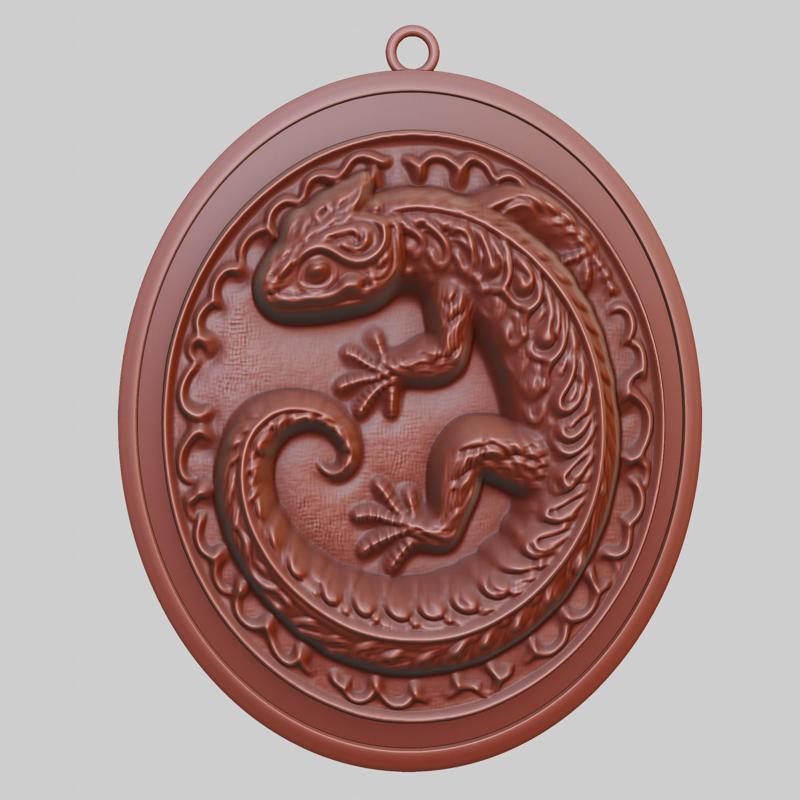 Salamander Animal Pendant Salamander Animal Necklace for CNC Router Laser & 3D Printer