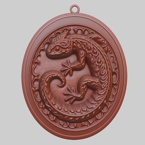 Salamander Animal Pendant Salamander Animal Necklace for CNC Router Laser & 3D Printer