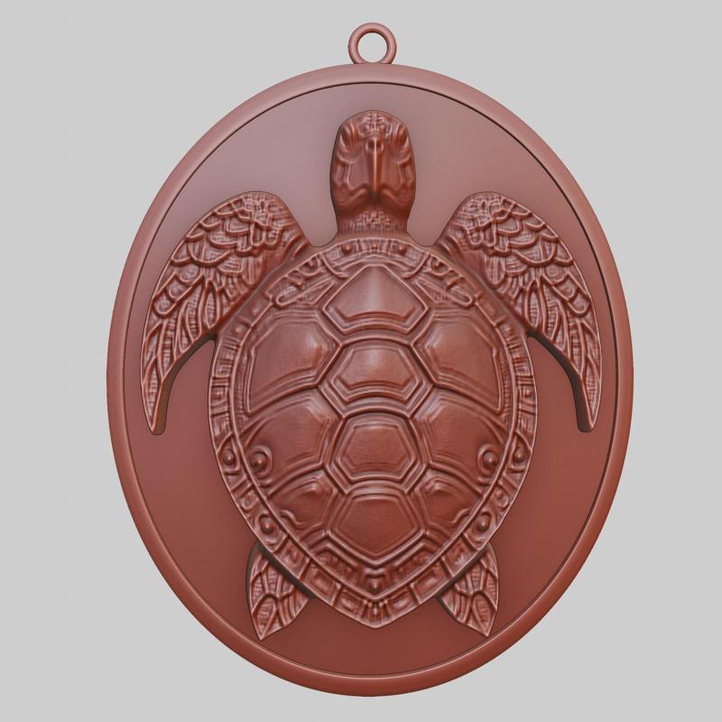 Sea Turtle Animal Pendant Sea Turtle Animal Necklace for CNC Router Laser & 3D Printer