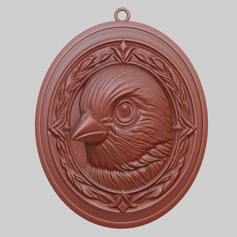 Sparrow Animal Pendant Sparrow Animal Necklace for CNC Router Laser & 3D Printer
