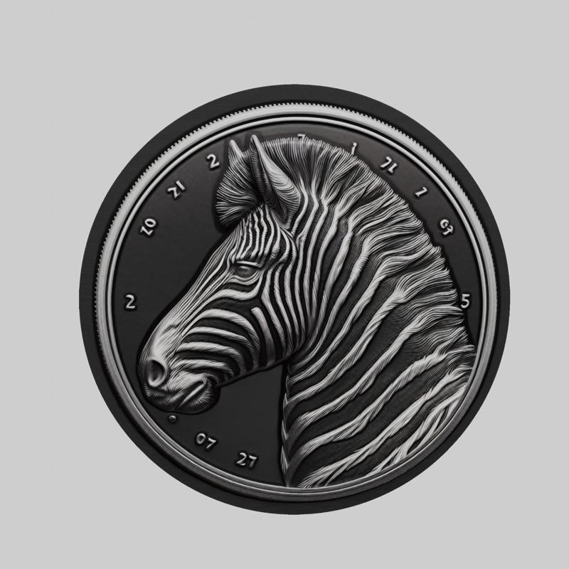 Zebra Animal Head Zebra Animal Medallion for CNC Router Laser & 3D Printer