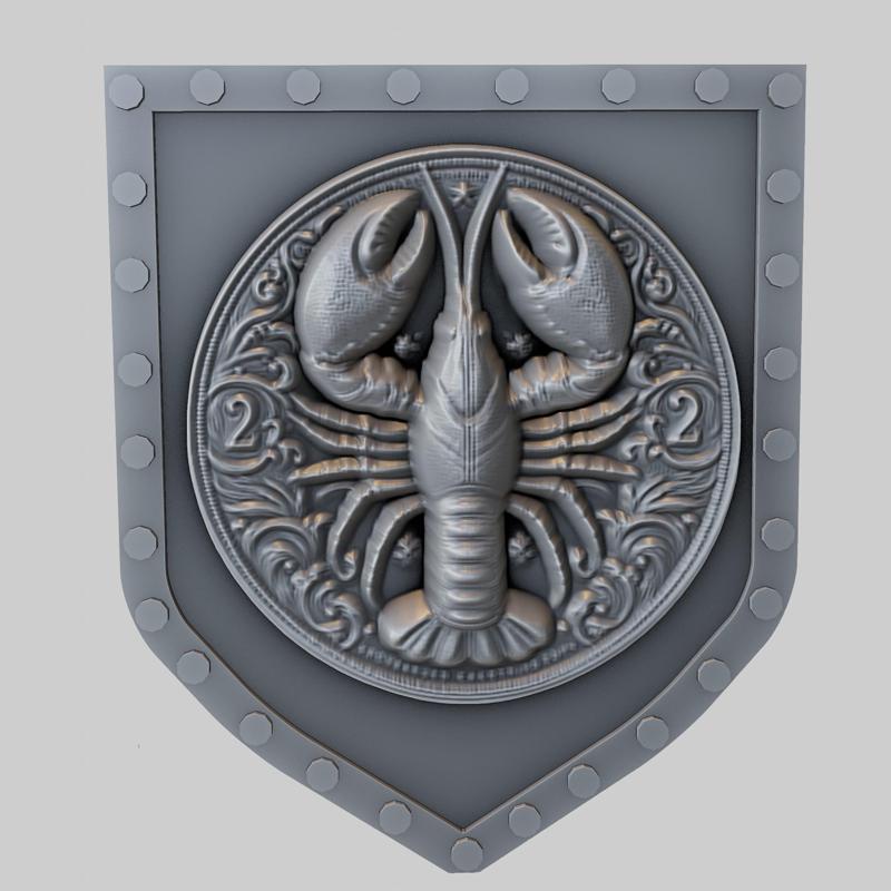 Lobster Animal Wall Lobster Animal Bust for CNC Router Laser & 3D Printer