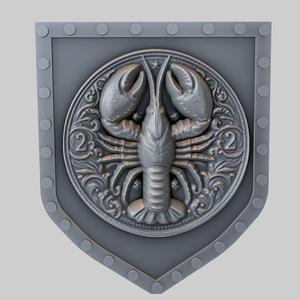 Lobster Animal Wall Lobster Animal Bust for CNC Router Laser & 3D Printer