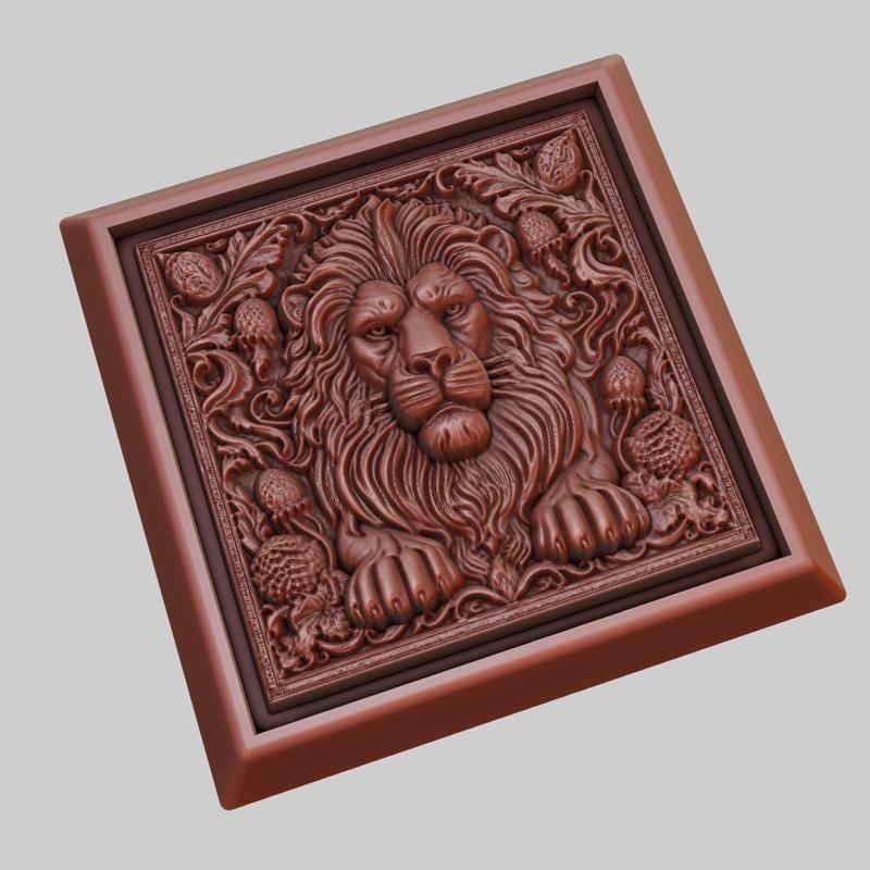 lion Animal 3D Model for CNC Router Laser & 3D Printer
