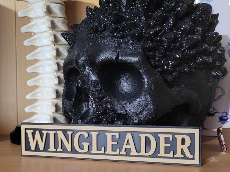 Bookshelf Sign - Wingleader - Fourth Wing