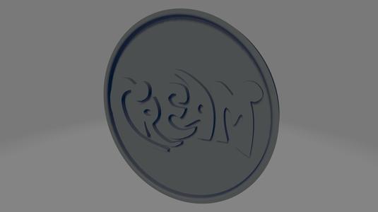 Cream coaster