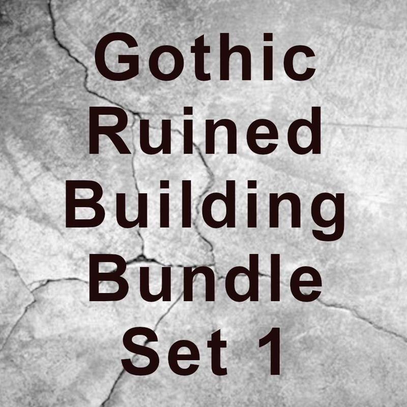Gothic Ruined Building Bundle Set 1