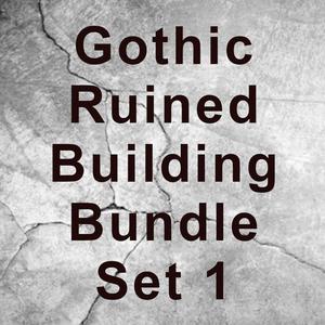 Gothic Ruined Building Bundle Set 1