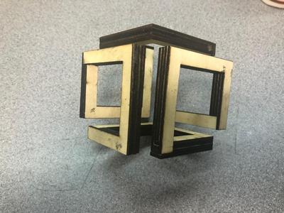 Lasercut Infinity Cube