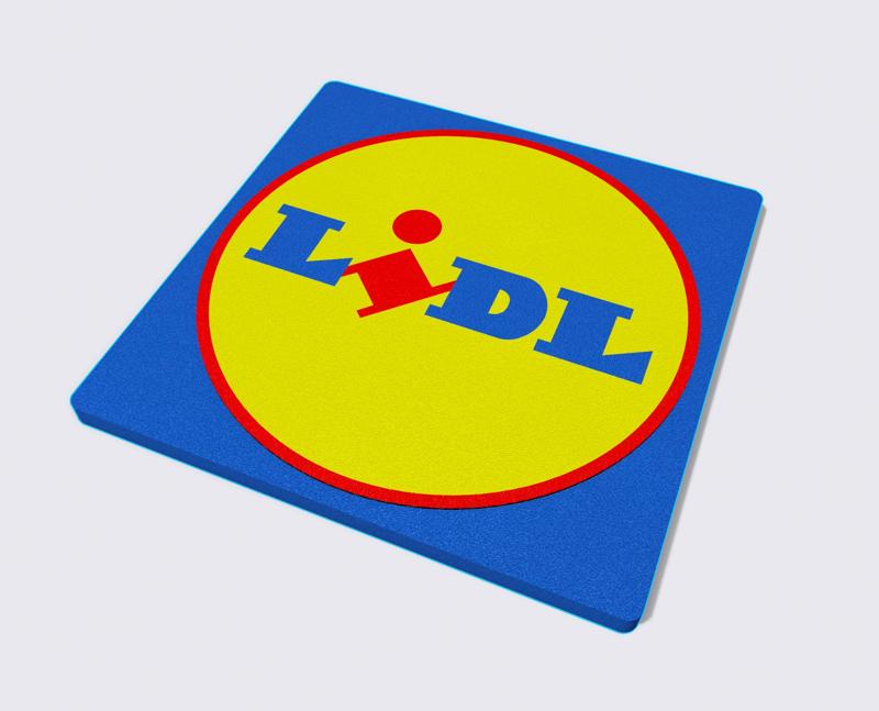 LIDL Logo Multicolor (on same layer and single extruder)