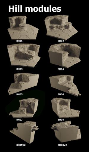 HexTerrain - hill modules