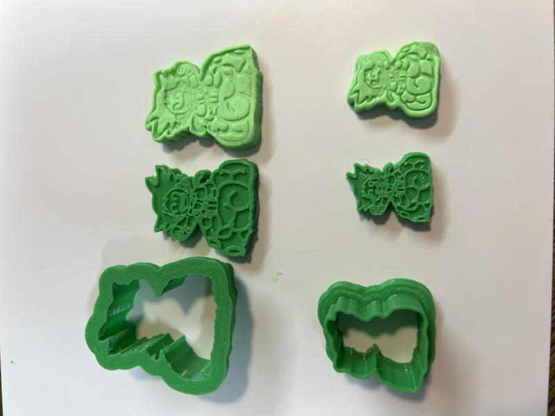 Kid Goku on Nimbus Cloud Cookie Cutter and Stamp