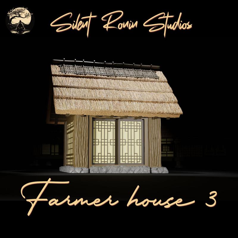 Japanese Farmer Village House #3 (assembly guide included)