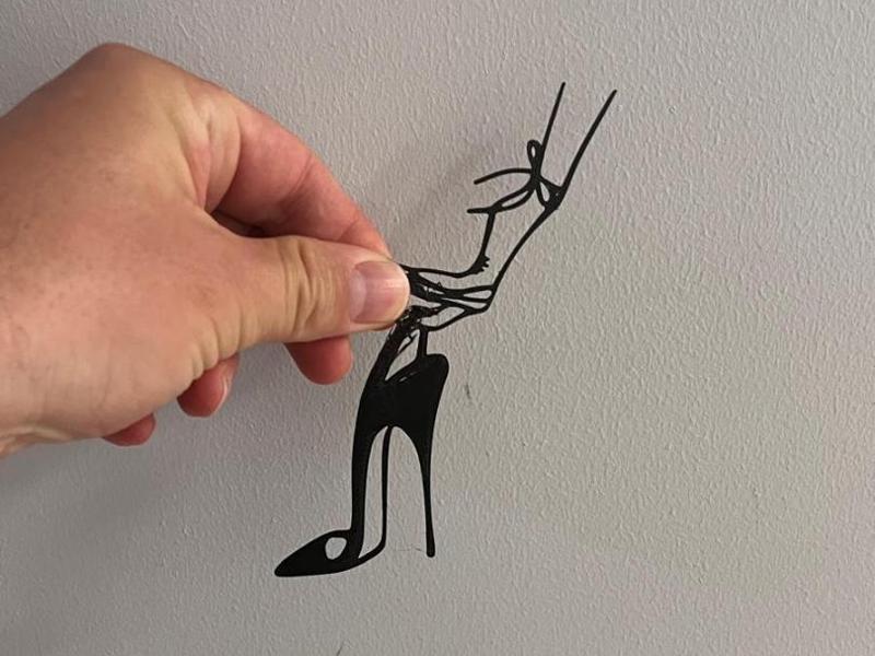 Wall Woman Heels