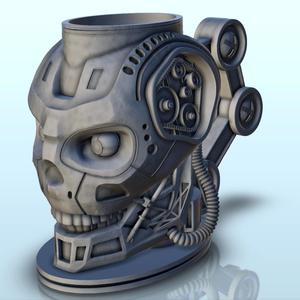 Humanoid robot dice mug (5) - Can holder Game Dice Gaming Beverage Drink