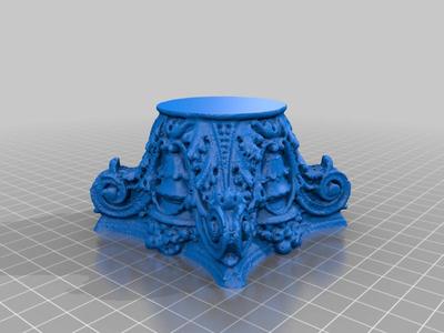Utah Governor's Mansion Column Capital