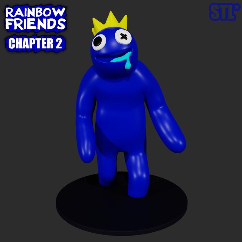 BLUE FROM ROBLOX RAINBOW FRIENDS CHAPTER 2 ODD WORLD | 3D FAN ART