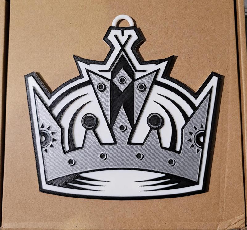 LOS ANGELES KINGS 3D Logo 180mm series