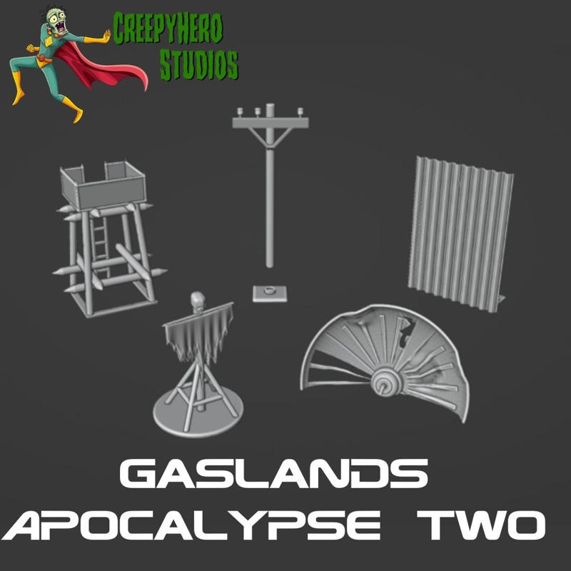 Gaslands Apocalypse Obstacle Two Set