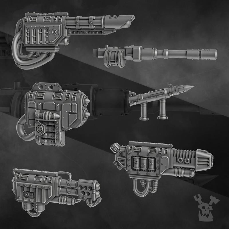 Armored Stompermech Guns